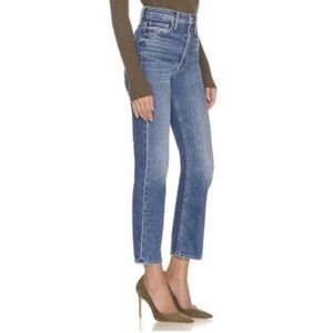 Mother Rider Ankle Jeans Womens 24 Salt Of The Earth High Rise Premium Denim